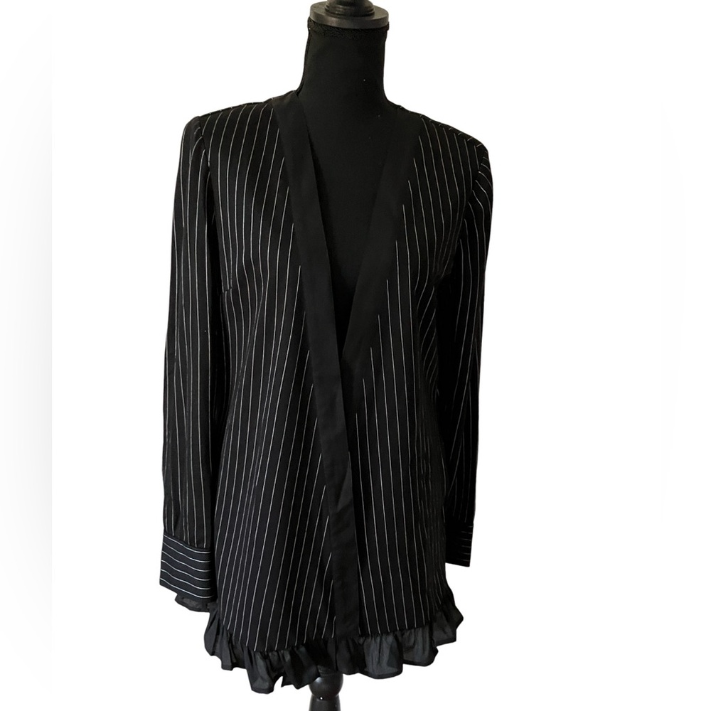 BCBGeneration Black Pinstripe Blazer